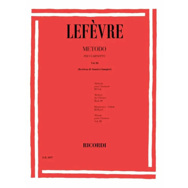 LEFEVRE - Metodo vol.III - 12 Sonate