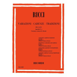 RICCI - Variazioni - Cadenze Tradizioni per Canto Appendice n.2