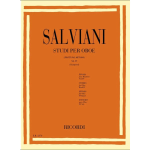 SALVIANI - Studi per oboe (tratti dal Metodo) Vol. IV