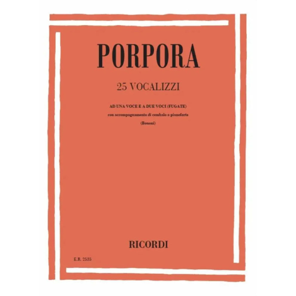PORPORA - 25 Vocalizzi