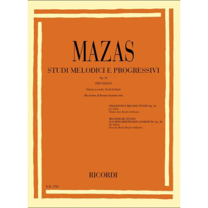 MAZAS - Studi Melodici e Progressivi op.36 - Volume Secondo Studi Brillanti