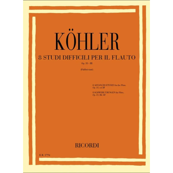 KOHLER - Studi Op. 33