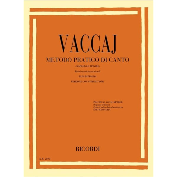 VACCAJ - Metodo Pratico di Canto (Soprano-Tenore)
