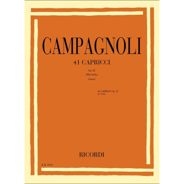 CAMPAGNOLI - 41 Capricci Op. 22