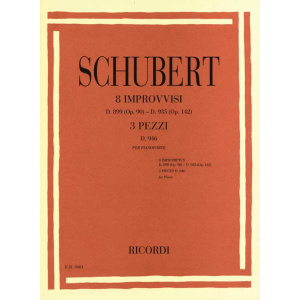 SCHUBERT - 8 Improvvsi D.899 op.90 e D.935 op.142 e 3 Pezzi D.946