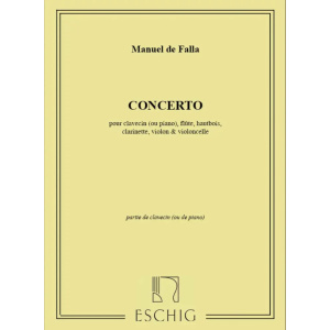 DE FALLA - Concerto - Parte del clavicembalo o pianoforte