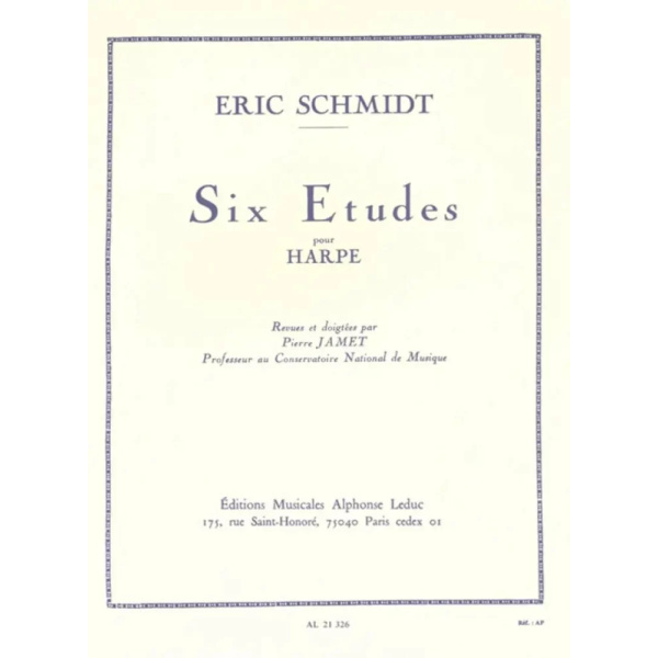 SCHMIDT - Six Etudes
