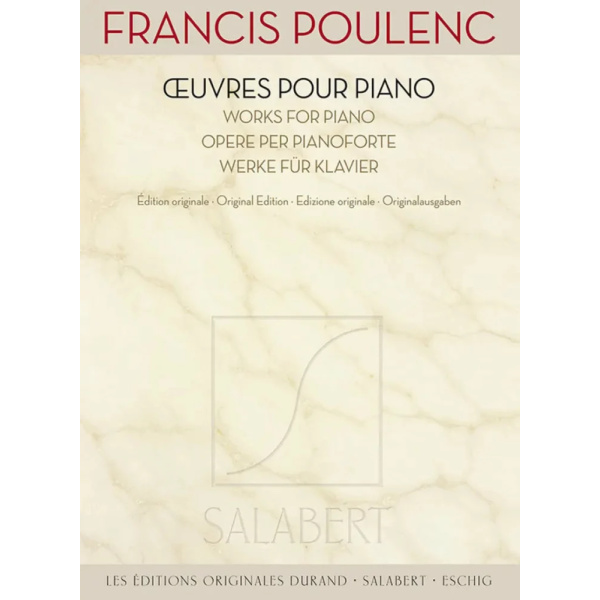 POULENC - Œuvres pour piano