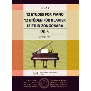 LISZT - 12 Etüden op.6 (ex op.1) für Klavier