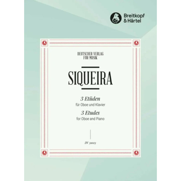 SIQUEIRA - 3 Etudes for Oboe e Piano