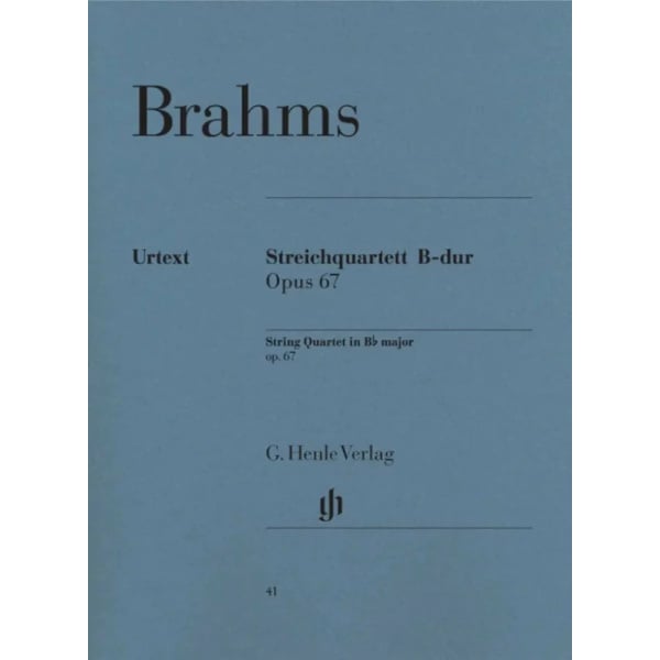 BRAHMS - String Quartet B flat major op. 67