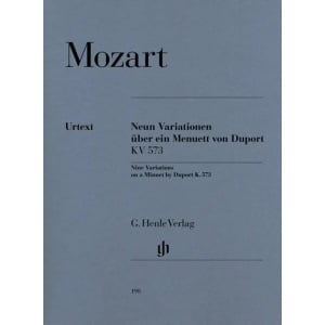 MOZART - 9 Variations on a Minuet by Duport K. 573