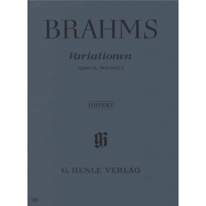 BRAHMS - Variationen op. 21/1&2