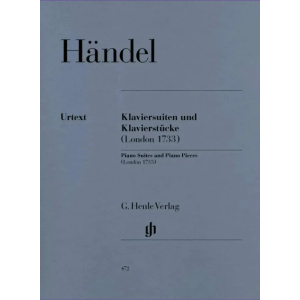 HANDEL - Piano Suites and Piano Pieces - London 1733
