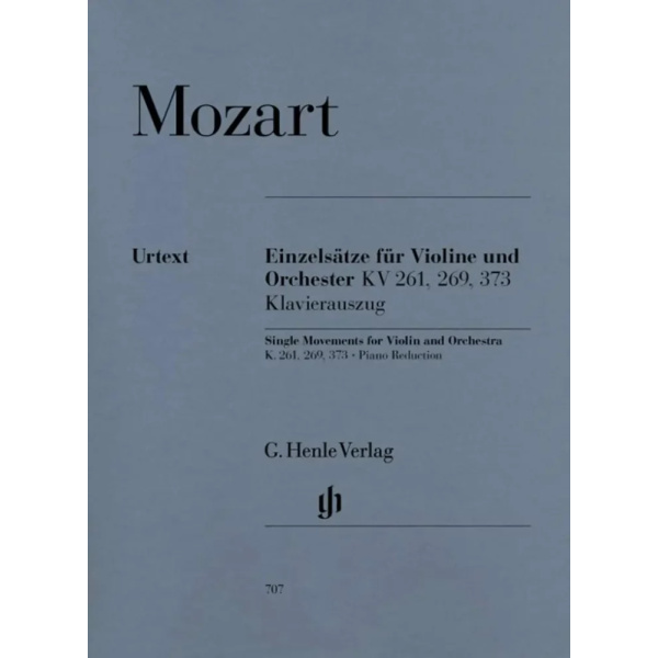 MOZART - Single Movements for Violin and Orchestra KV 261 KV 269 and KV 373