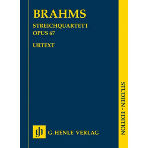 BRAHMS - String Quartet B flat major op. 67 - Partitura