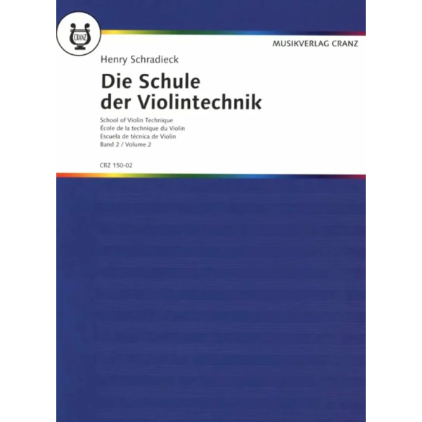 SCHRADIECK - School of Violin Technique Volume 2