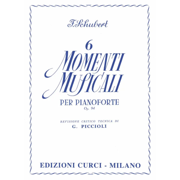 SCHUBERT - 6 Momenti musicali op. 94