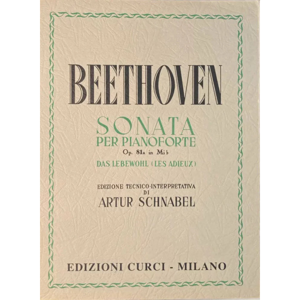 BEETHOVEN - Sonata op. 81 in Mi bem. “Les adieux”
