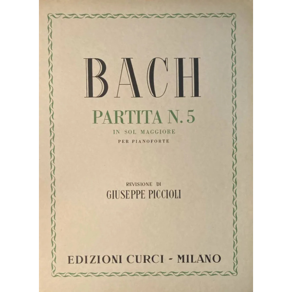 BACH - Partita n. 5 in Sol magg.