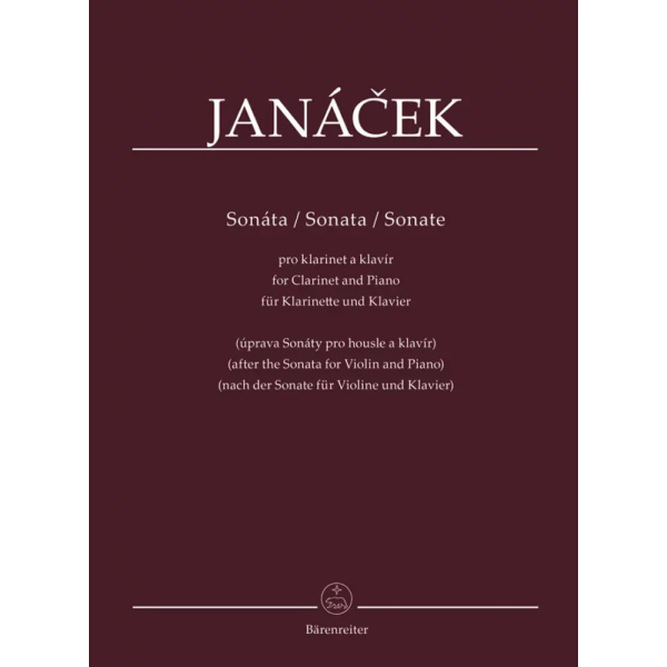 JANÁCEK - Sonata for Clarinet and Piano