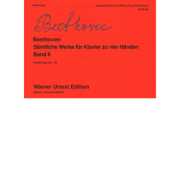 BEETHOVEN - Sämtliche Werke für Klavier zu vier Händen 2
