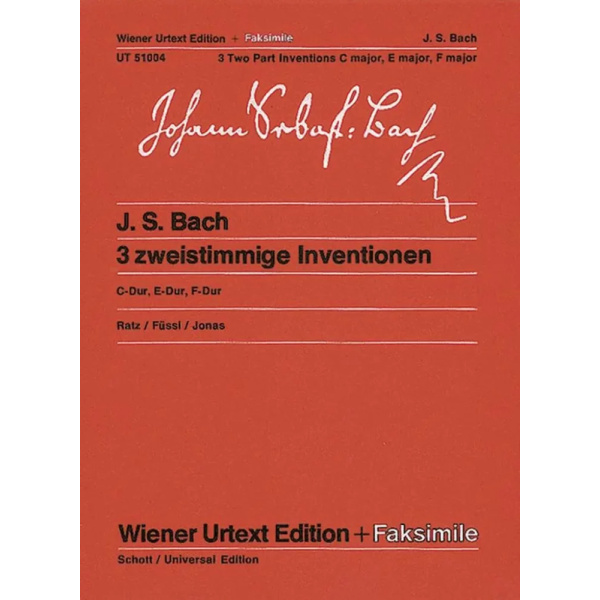 BACH - 3 Zweistimmige Inventionen