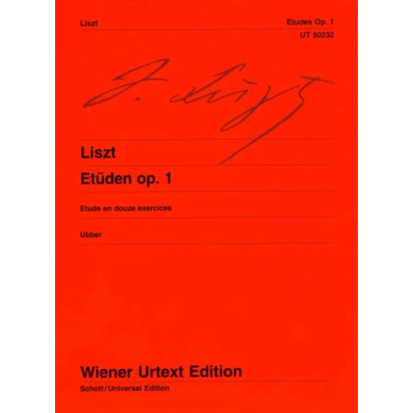 LISZT - 12 Studies Study And 12 Exercises Op. 1