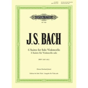 BACH - Six Cello Suites BWV 1007-1012 - Trascrizione per Viola