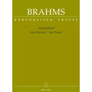 BRAHMS - ALBUMBLATT FOR PIANO