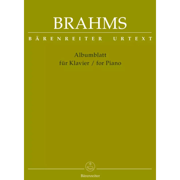 BRAHMS - ALBUMBLATT FOR PIANO