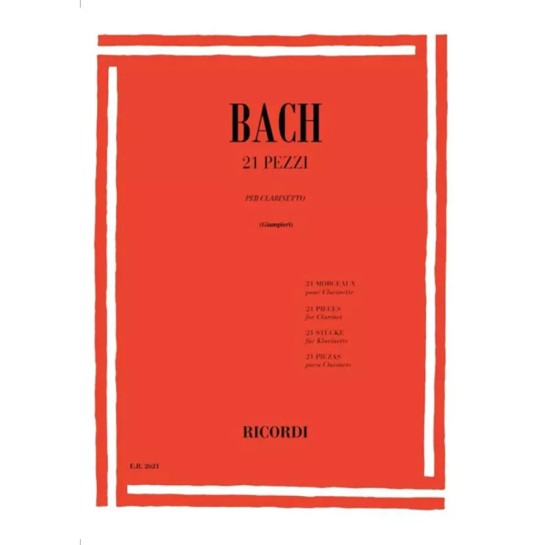 BACH - 21 Pezzi per clarinetto (Giampieri)