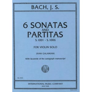 BACH - 6 SONATAS AND PARTITAS - VIOLINO SOLO