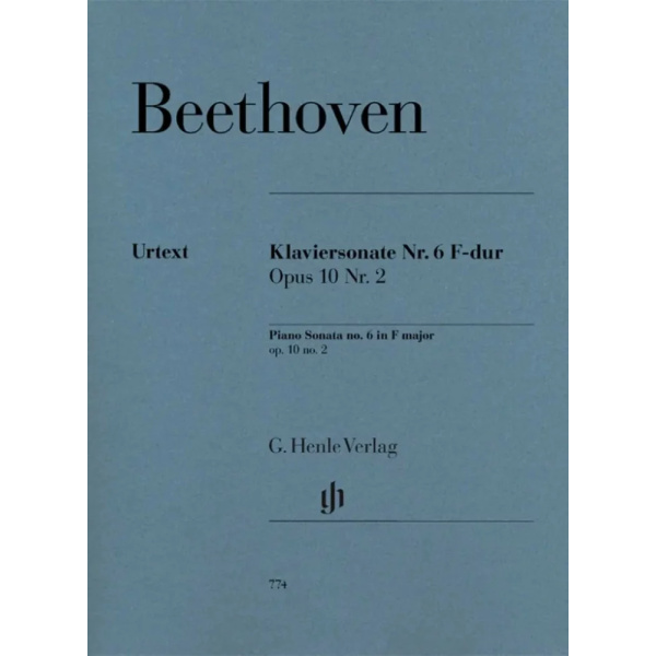 BEETHOVEN - PIANO SONATA N.6 IN FA MAGGIORE OP.10 N.2