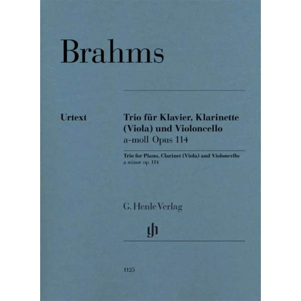 BRAHMS - Trio per Piano Clarinetto (Viola) e Violoncello La Minore Op.114