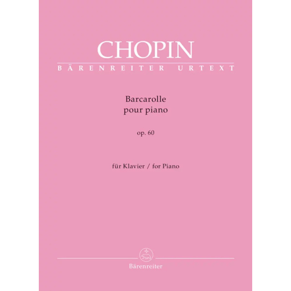 CHOPIN - BARCAROLLE FOR PIANO Op. 60