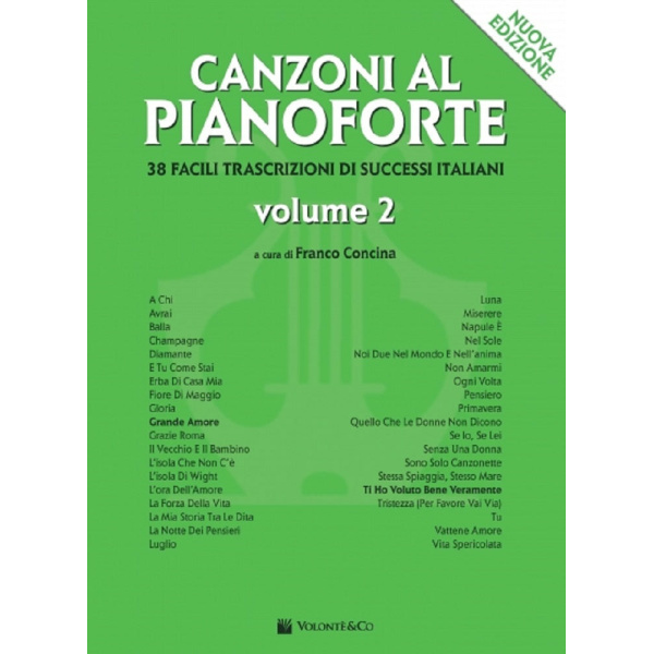 CONCINA - CANZONI AL PIANOFORTE vol. 2 (Nuova Edizione)