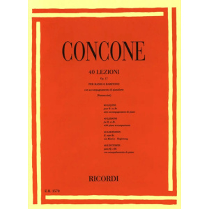 CONCONE - 40 LEZIONI Op. 17 (per Basso o Baritono)