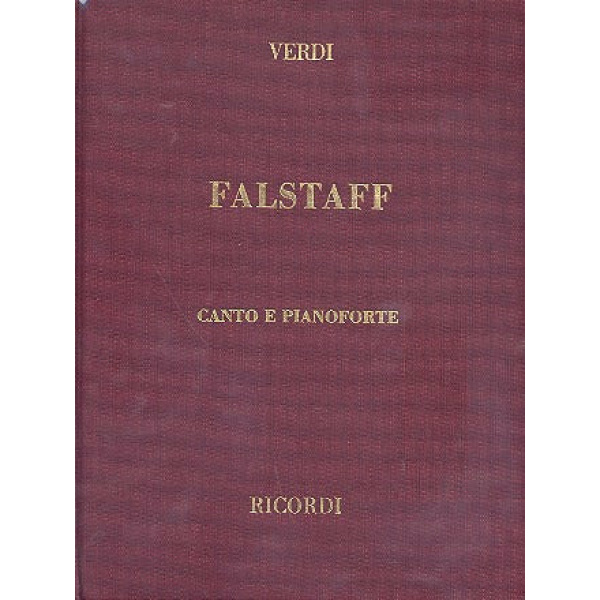 VERDI - FALSTAFF  - RICORDI (Copertina Rigida)