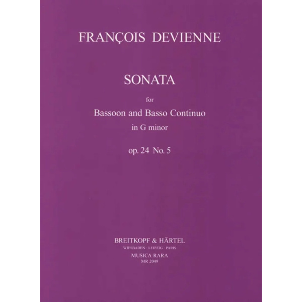 DEVIENNE - Sonata in G minor op 24 Nr 5