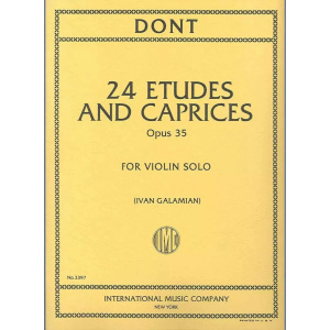 DONT - 24 ETUDES AND CAPRICES OP. 35 (Galamian)