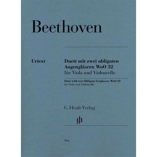 BEETHOVEN - Duet whit two Obligato Eyeglasses WoO 32