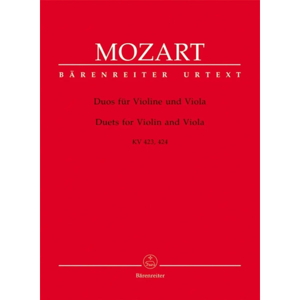 MOZART - Duets For Violin and Viola KV423 KV424