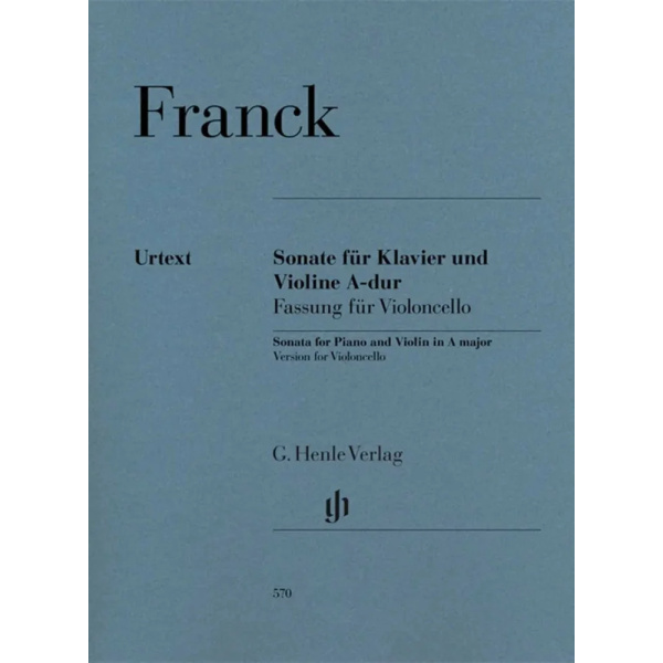 FRANCK - Sonata for Piano and Violin in A Major - Version for Violoncello