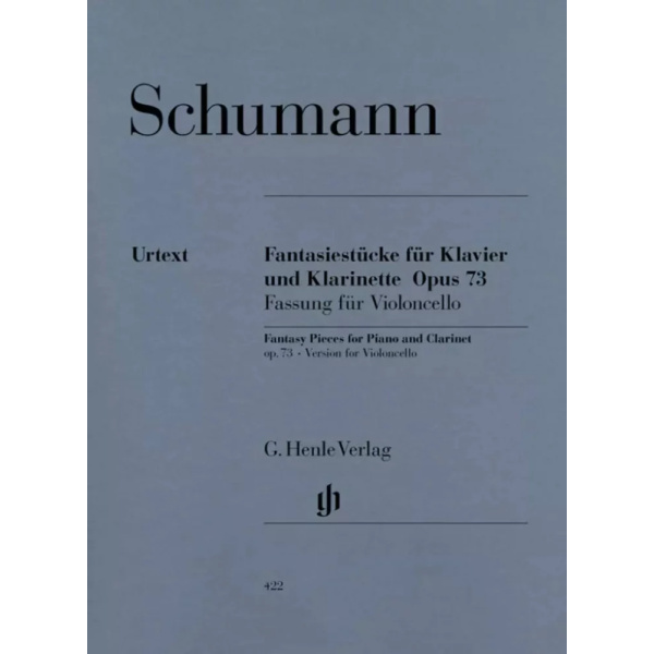 SCHUMANN - FANTASY PIECES OP. 73 for Piano and Clarinet (Version for Violoncello)