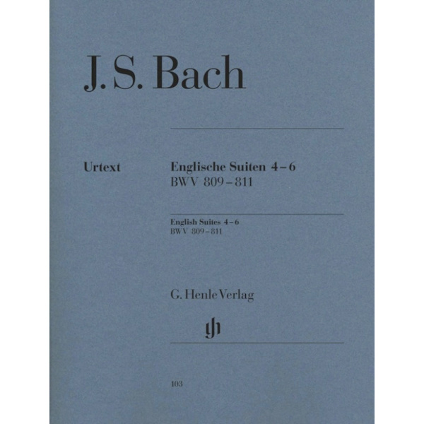 BACH - SUITES INGLESI 4-6 - HENLE