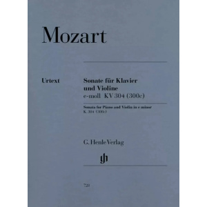 MOZART - SONATA FOR PIANO AND VIOLIN IN E MINOR KV304 (300C)