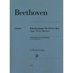 BEETHOVEN - PIANO SONATA IN F# MAJOR  OP.78 - À thérèse