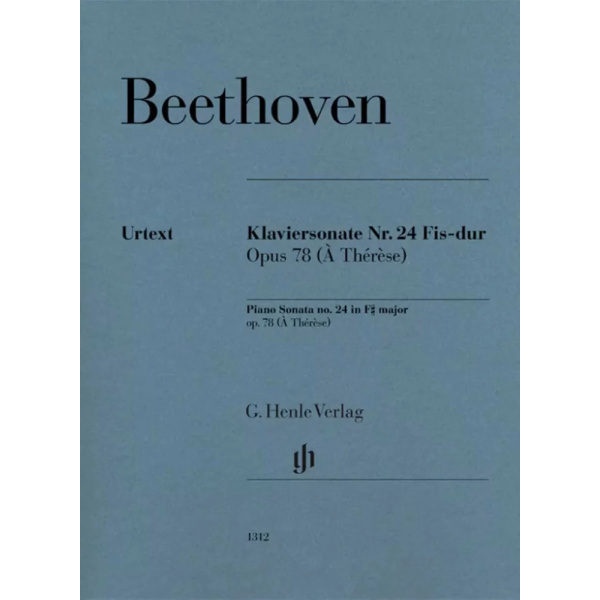 BEETHOVEN - PIANO SONATA IN F# MAJOR  OP.78 - À thérèse