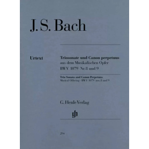 BACH - Trio Sonata and Canon Perpetuus from the Musical Offering BWV 1079 no. 8 and 9 for Flute Violin and Basso Continuo